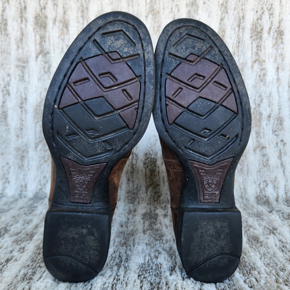 Ariat "Heritage Stockman" Brown Leather Cowboy Western Boots | Women's Size 6.5B - Picture 8 of 11